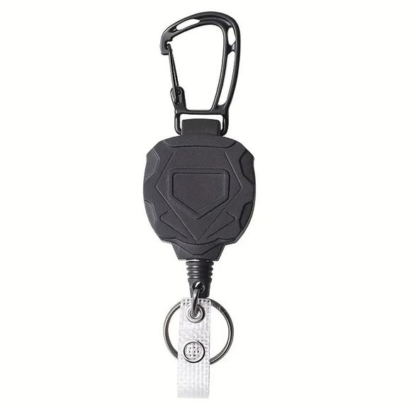 (2) Heavy Duty Badge ID Card Holder Tactical Retractable Steel Wire Cord - Picture 6 of 7